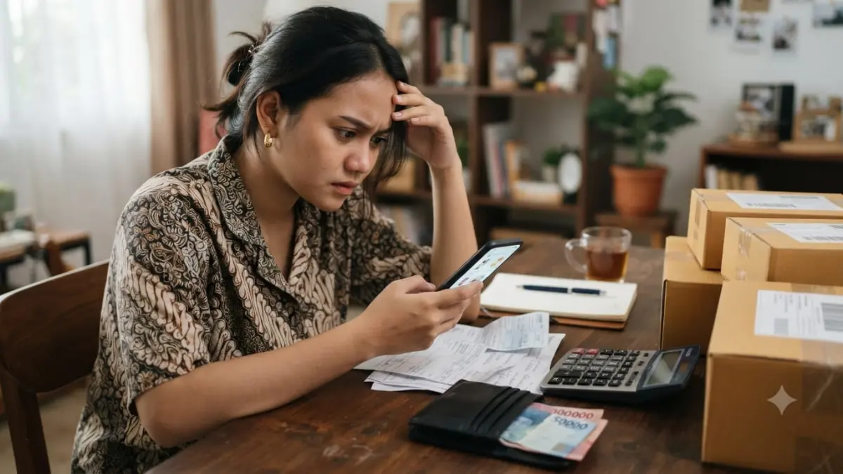 Fitur PayLater menjadi salah satu metode pembayaran yang tersedia di berbagai platform e-commerce. (AI Generated)
