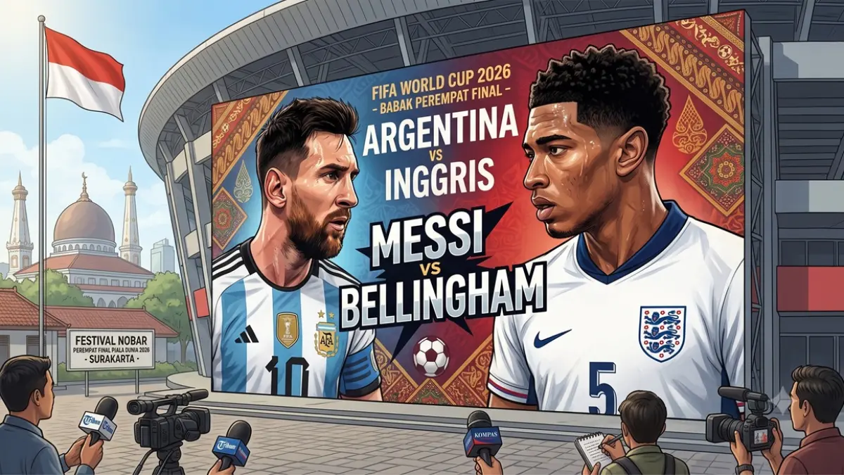Semifinal Piala Dunia 2026 mempertemukan Inggris melawan Argentina. (ILUSTRASI)