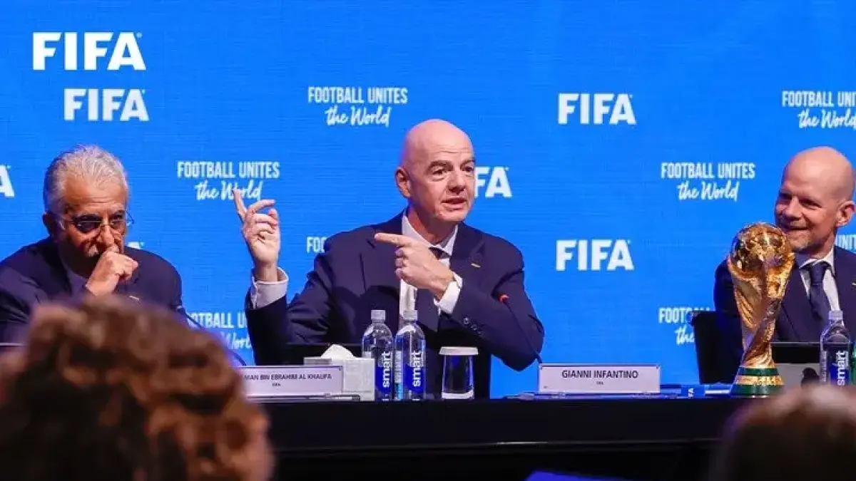 Presiden FIFA Gianni Infantino ternyata memang sengaja sering muncul dalam siaran Piala Dunia 2026. (Dok FIFA)