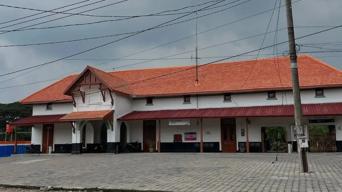 Stasiun Telawa di Juwangi, Boyolali, telah direnovasi. 