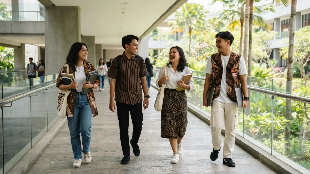 Tak Lagi Hanya untuk Acara Formal, Wastra Kini Jadi Outfit Sehari-hari. (AI Generated)