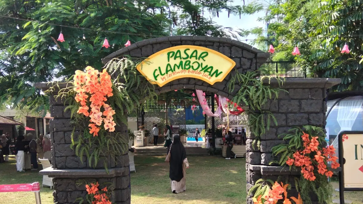 Pasar Flamboyan,  event yang digelar di Saraswati Garden (Dokumentasi pribadi)
