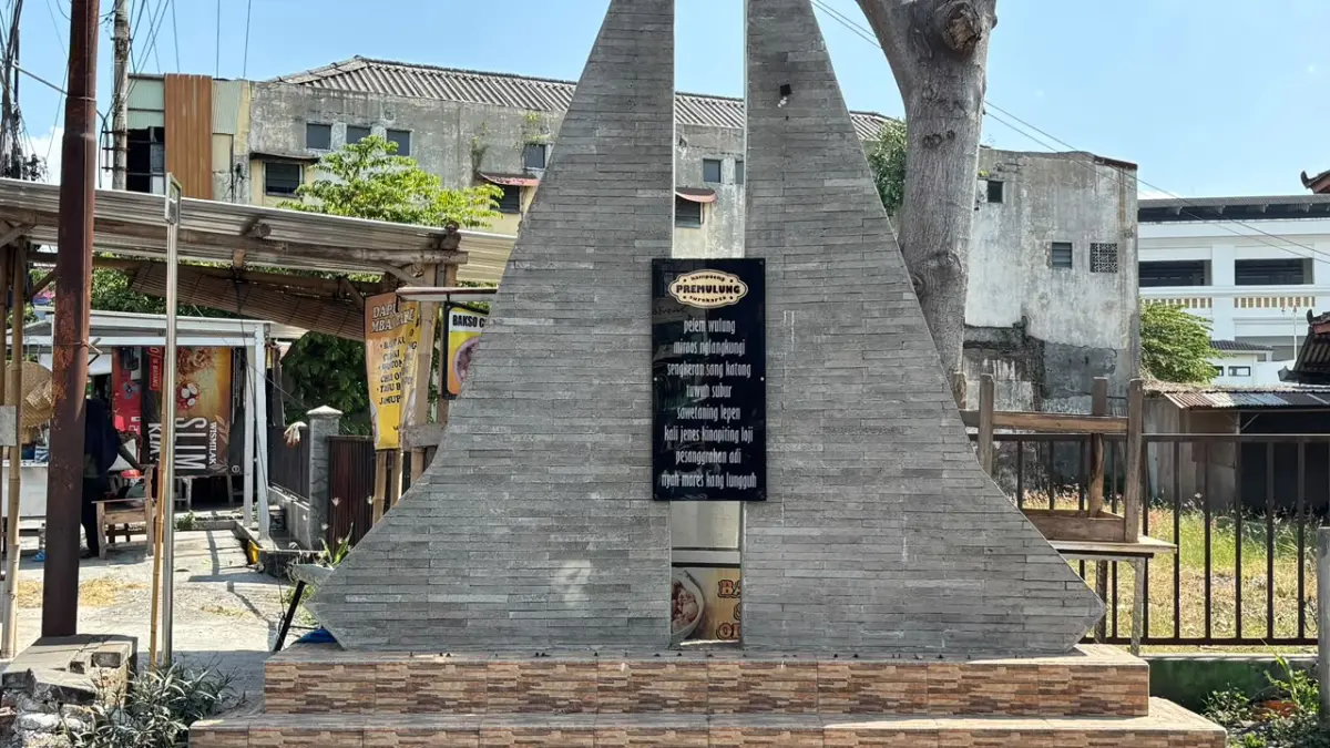 Penanda Kampung Premulung, Sondakan, Laweyan. (Siti Putri/Radar Solo)