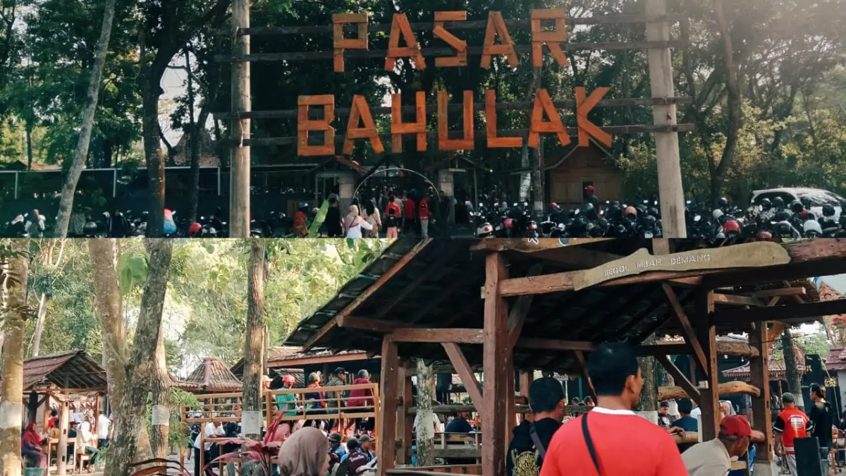Suasana pasar bahulak (Dokumentasi pribadi)