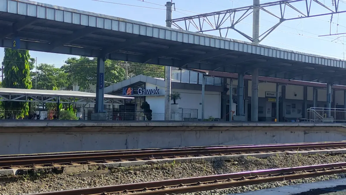 Stasiun Gawok dalam beberapa tahun terakhir sudah aktif kembali. (Luthfiana Sekar/Radar Solo)