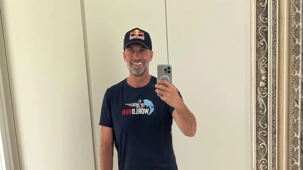 Jurgen Klopp bersiap dalam acara Wings for Life World Run 2026. (instagram kloppo)