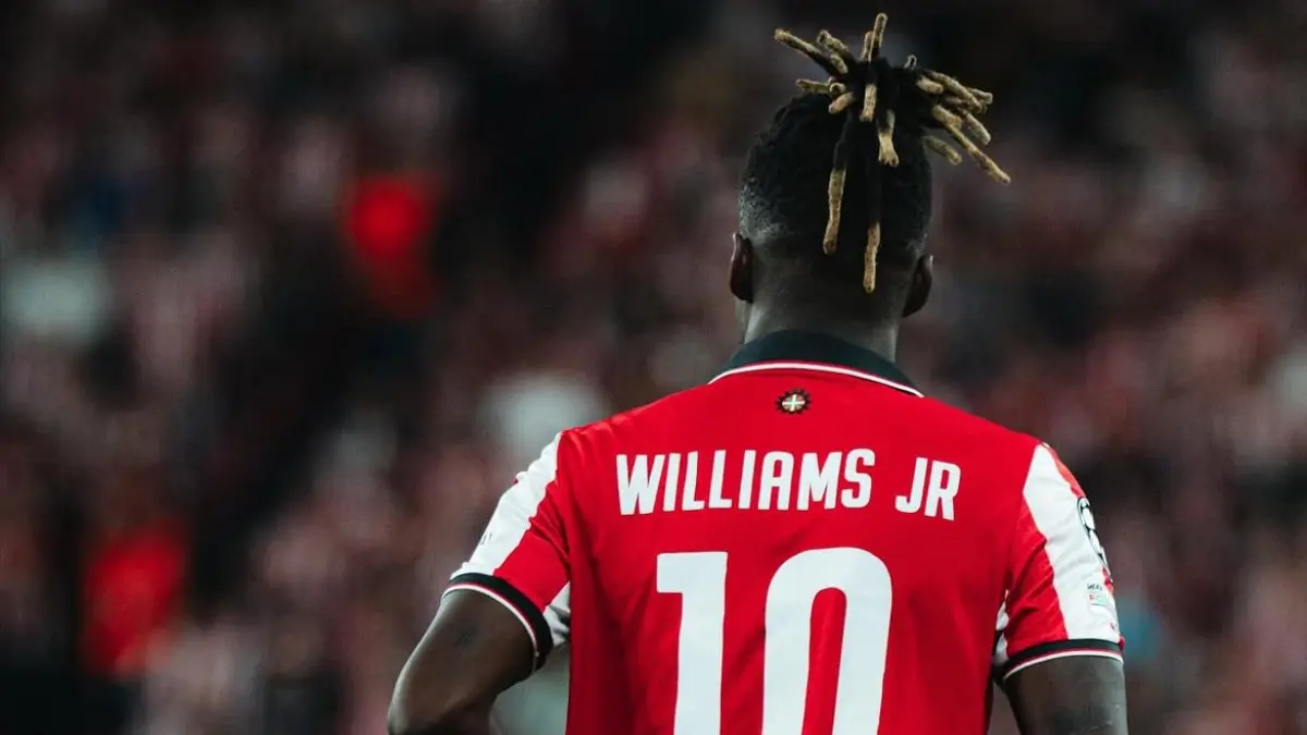 Nico Williams ketika bermain di Athletic Bilbao. (instagram nicolas_williams9)
