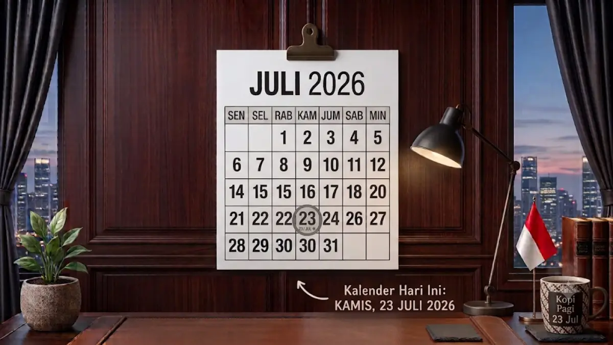 Tanggal 23 Juli 2026. (AI generated)