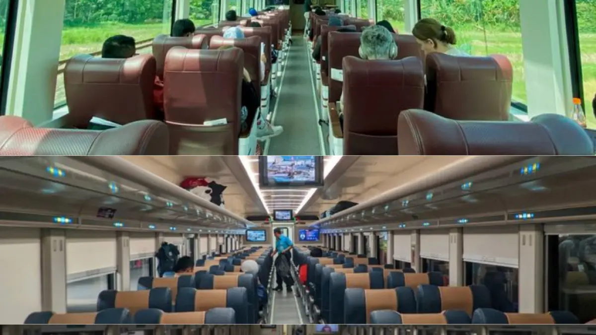 Setiap kelas kereta api menawarkan fasilitas dan tingkat kenyamanan yang berbeda. (Pinterest)