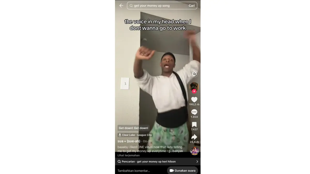 Salah satu akun milik orang luar negeri yang mengunggah postingan dengan lagu Kicau Mania. (TikTok/@boyinadurag) 