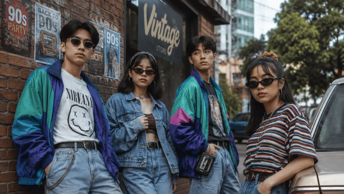 Genz yang berpenampilan Retro. (AI Generated)