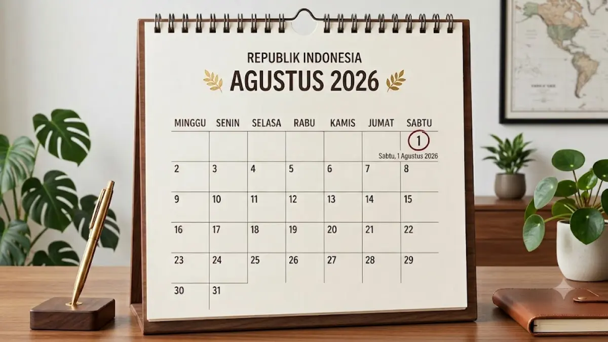Tanggal 1 Agustus 2026. (AI generated)