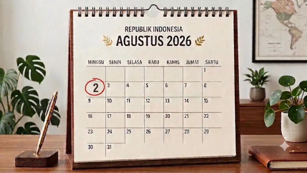 Tanggal 2 Agustus 2026. (AI generated)