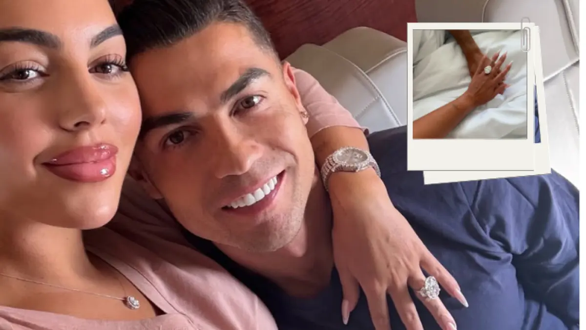 Cristiano Ronaldo dan kekasihnya Georgina Rodriguez.