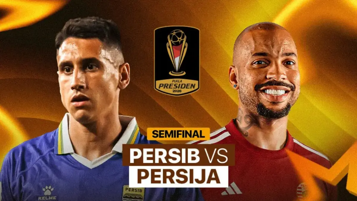 Pangeran Biru On Fire! Persib Lumat Persija 2-0 di Babak Pertama Semifinal Piala Presiden 2026. (Dok. Vidio)