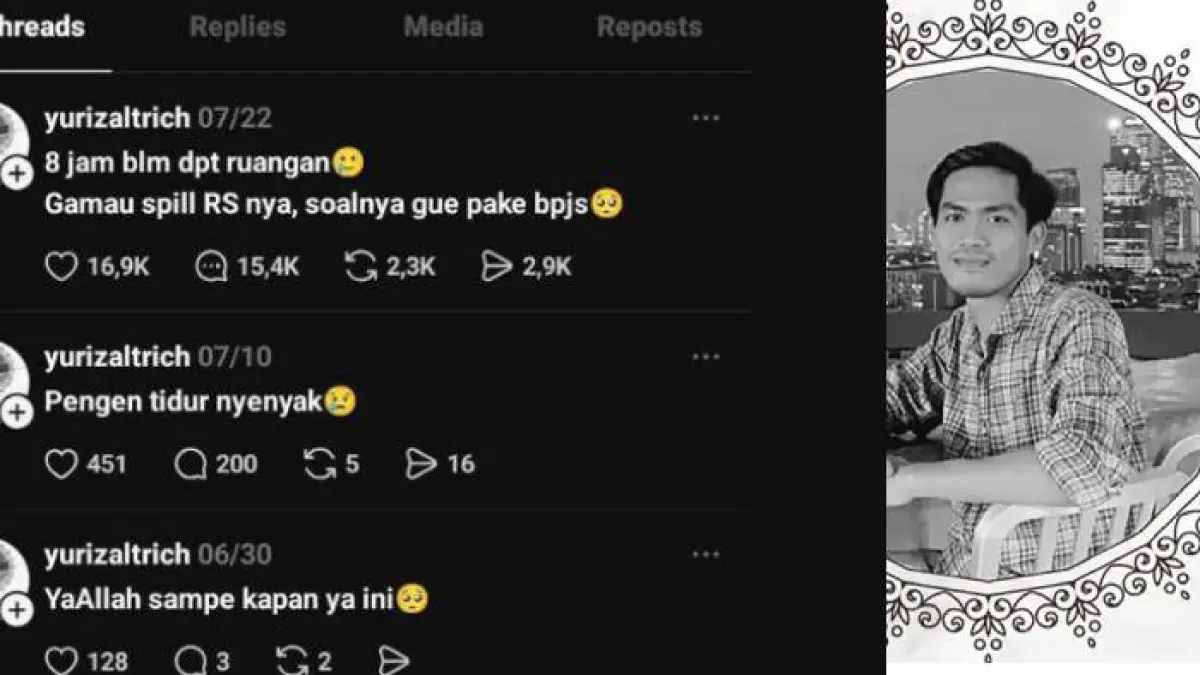 Yurizal Meninggal Dunia Usai Terlambat Ditangani RS.
