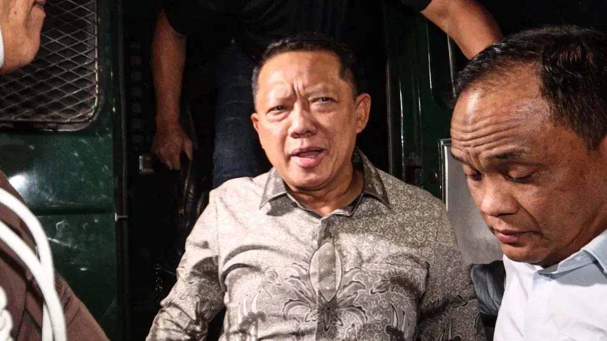 Mantan Jaksa Agung Muda Tindak Pidana Khusus (Jampidsus) Febrie Adriansyah di rumah tahanan Merah Putih KPK, Jumat (24/7/2026). (Salman Toyibi/Jawa Pos)
