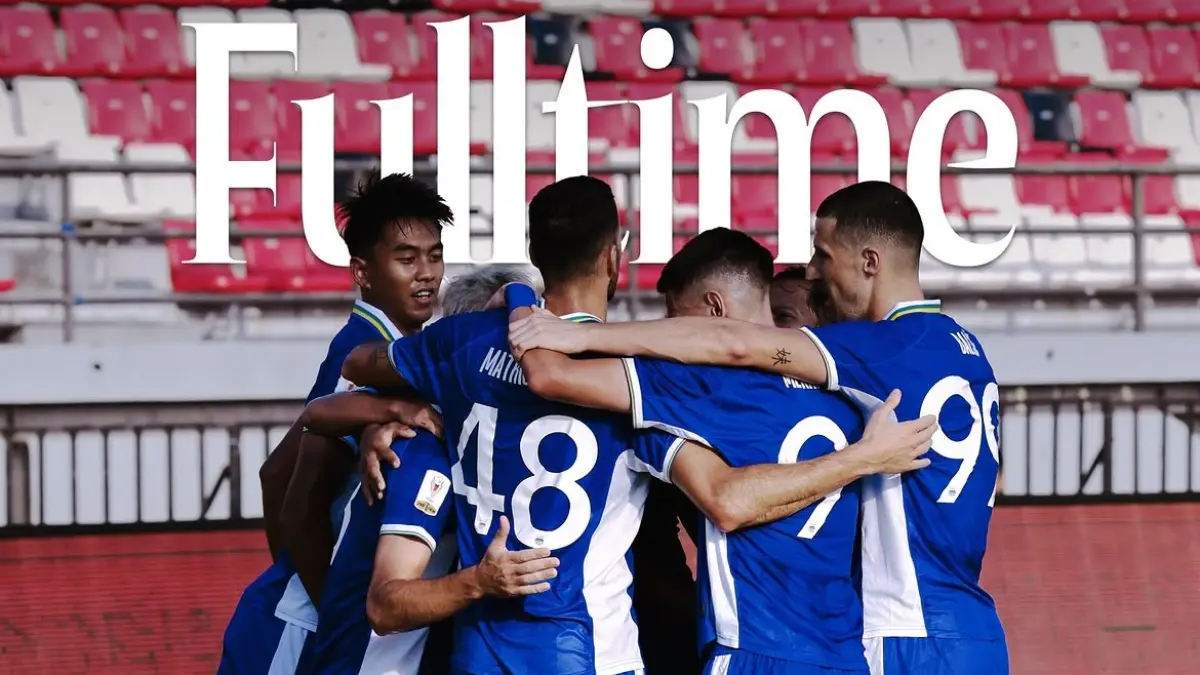 Pemain Persib Bandung merayakan kemenangan atas Persija jakarta 2-1. (persib)