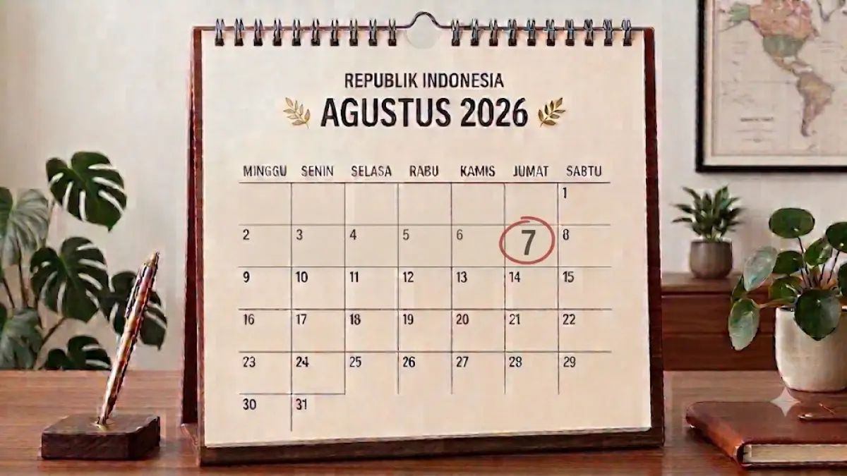 Tanggal 7 Agustus 2026. (AI generated)