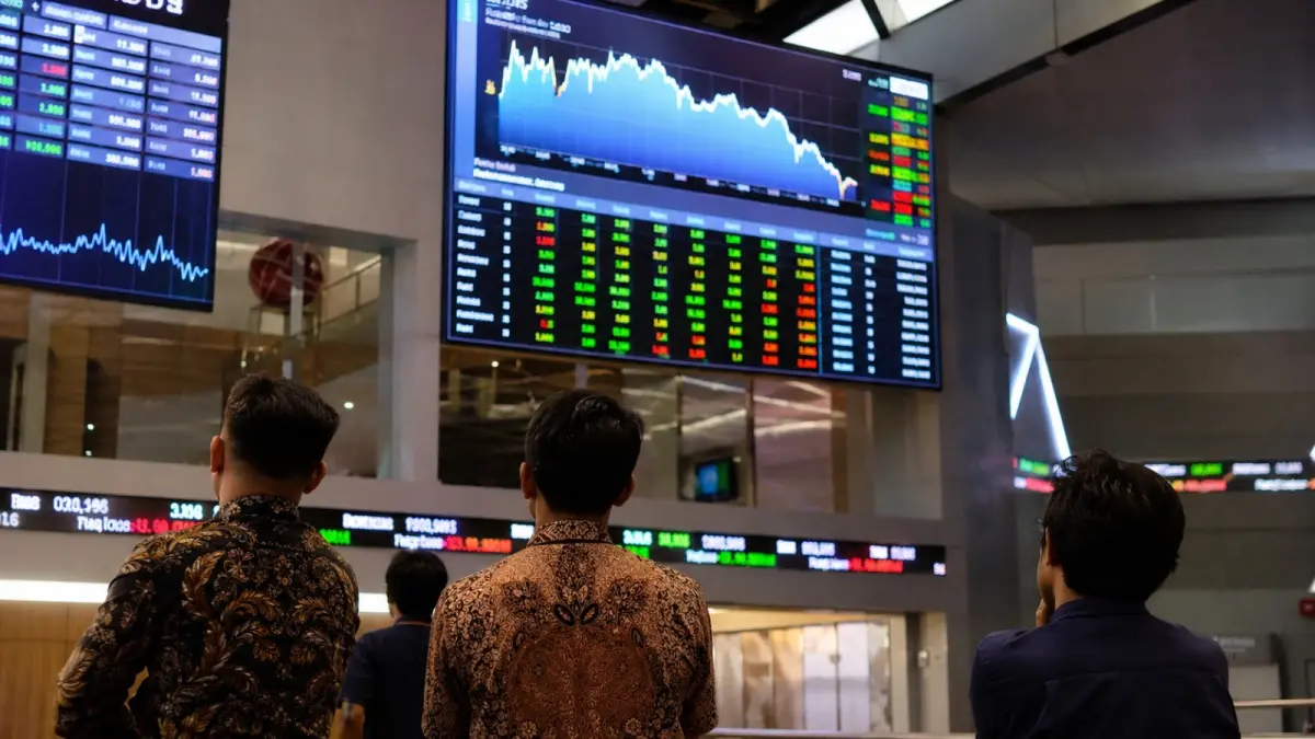 Ilustrasi pergerakan IHSG mencerminkan aktivitas perdagangan saham di Bursa Efek Indonesia. (AI Generated)