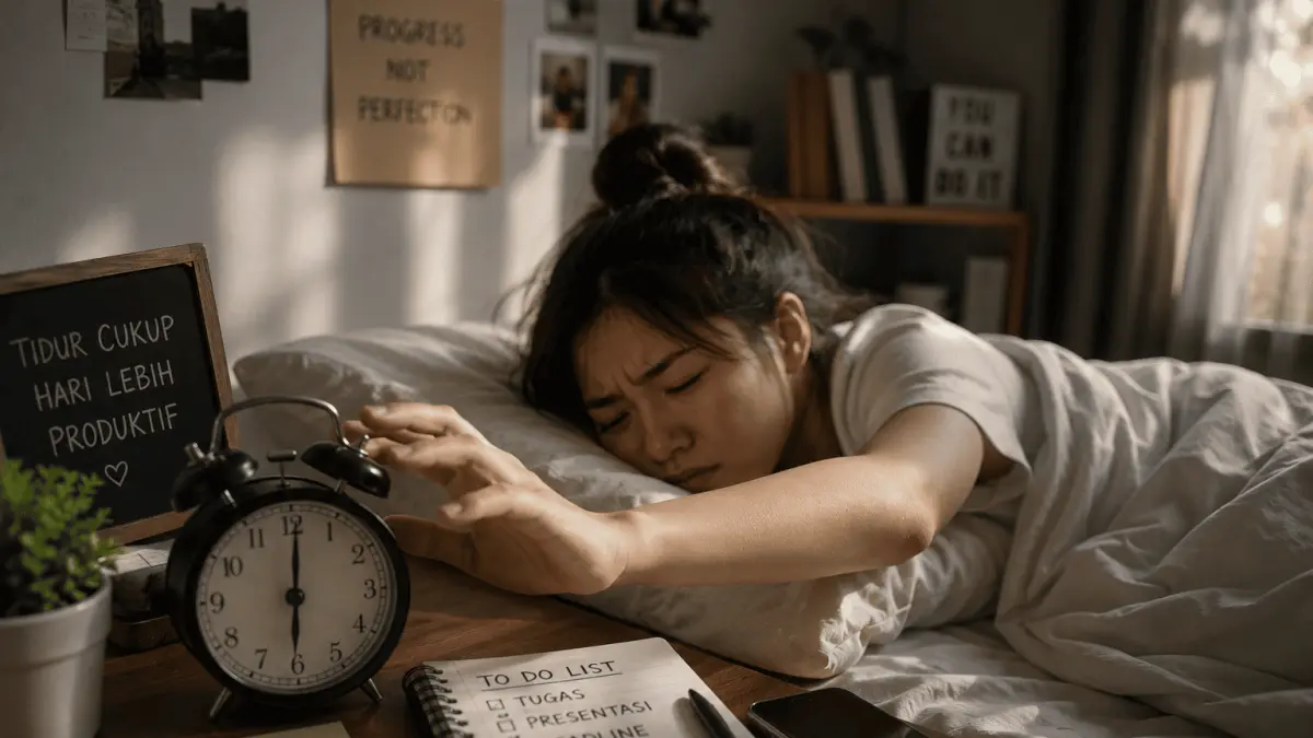 Ilustrasi Saat Badan tidak Merespon baik saat bangun tidur. (AI Generated)