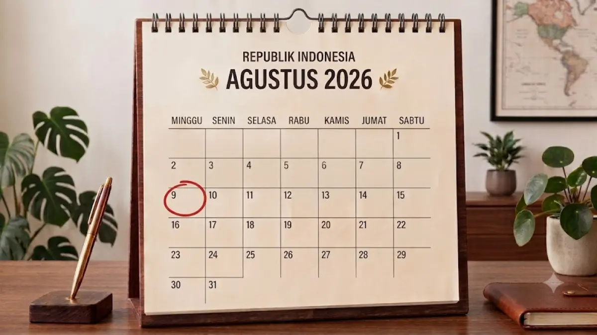 Tanggal 9 Agustus 2026. (AI generated)