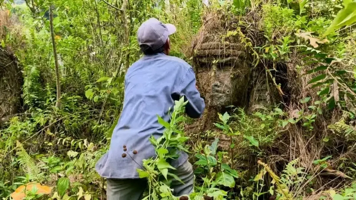 Geger Penemuan Patung Firaun di Gunung Salak.