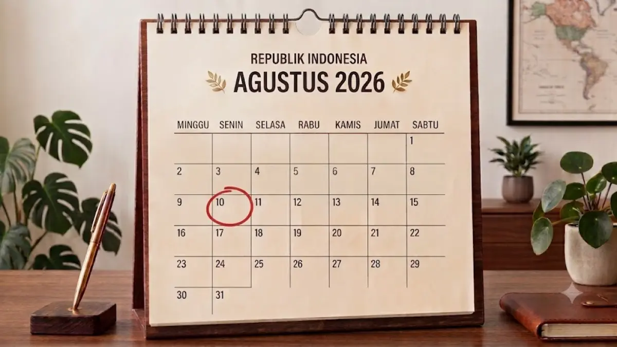 Tanggal 10 Agustus 2026. (AI generated)