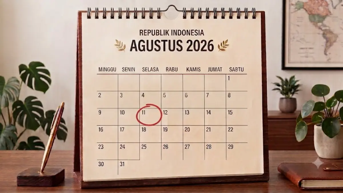 Tanggal 11 Agustus 2026. (AI generated)