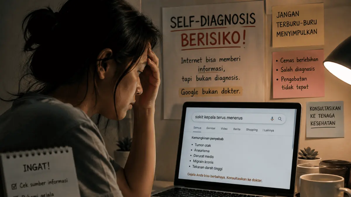 Ilustrasi Self Diagnosis. (AI Generated)