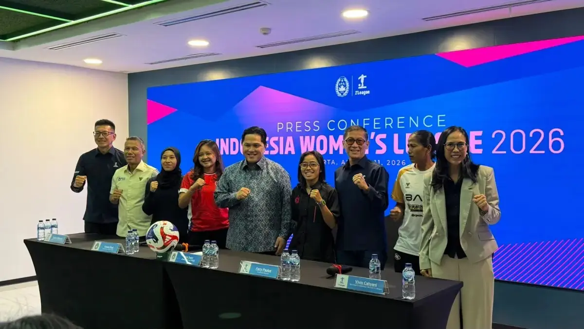 Konferensi pers Liga Putri Indonesia 2026/2027. (Andika Rachmansyah/JawaPos.com)