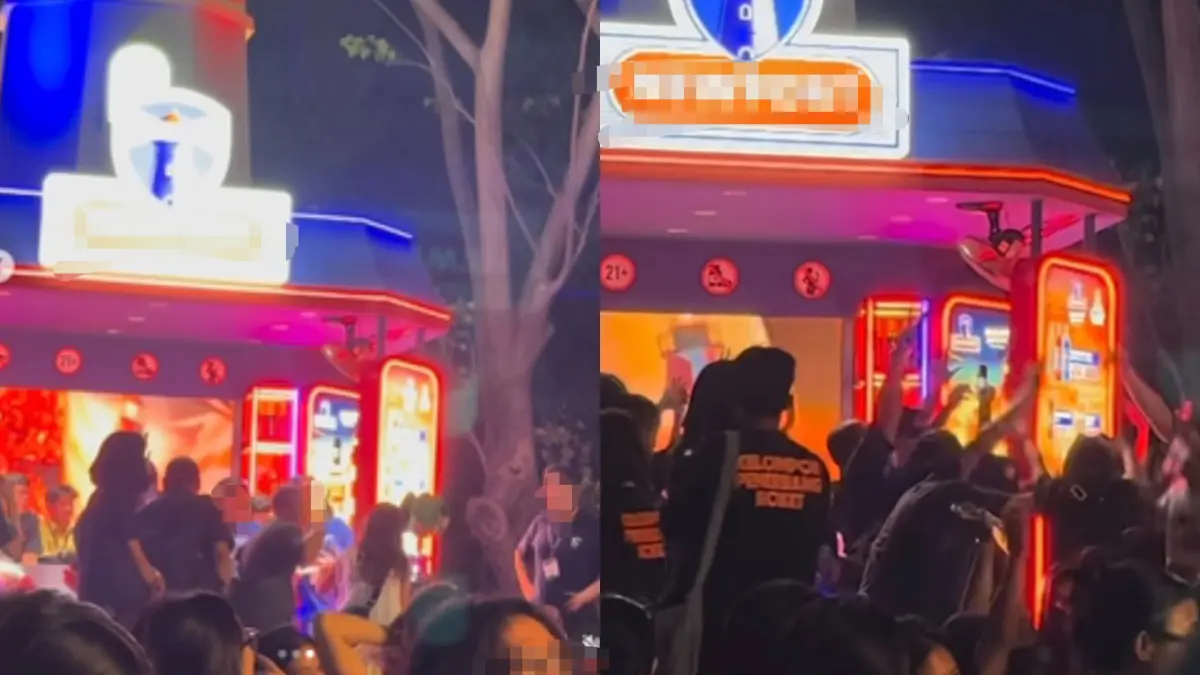 Viral Tayangan Video Memperlihatkan Booth Alkohol Adakan Promosi Dapat Sebotol Miras Sumber. dok.kolase tvOnenews.com/ @infojawabarat