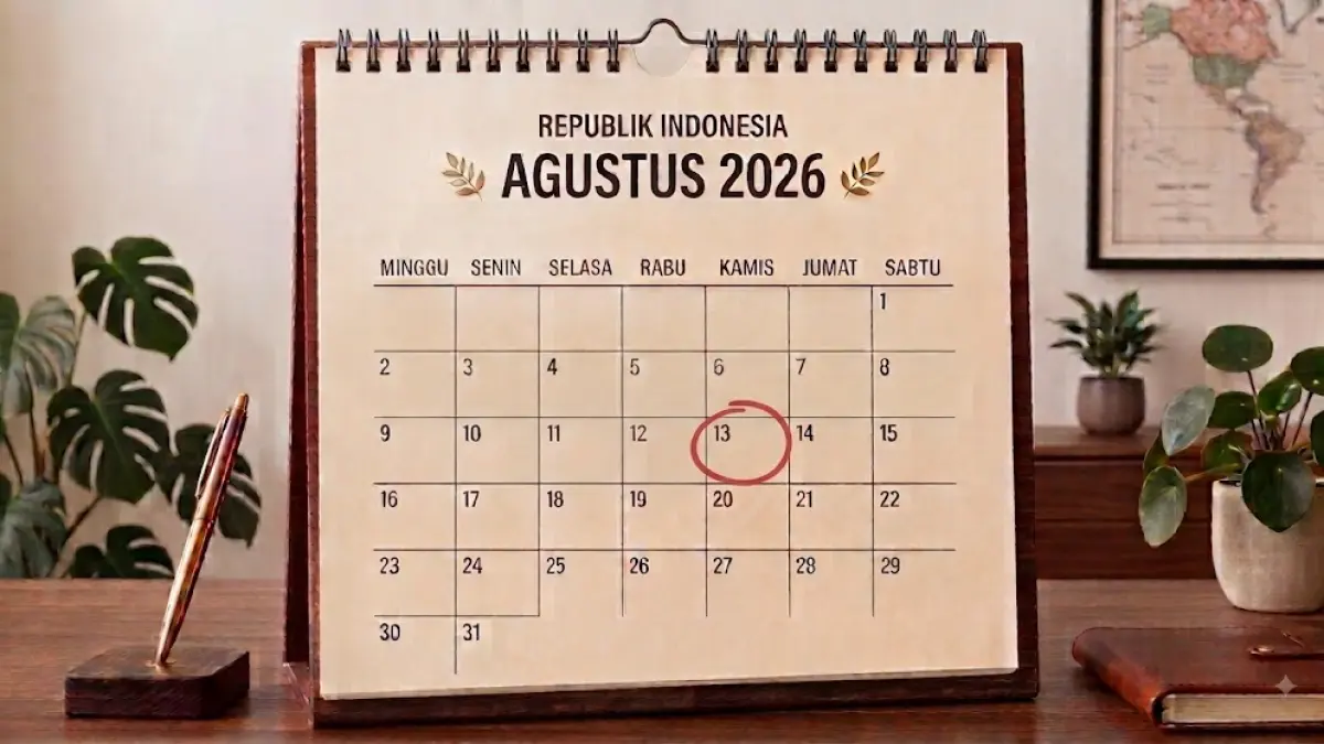 Tanggal 13 Agustus 2026. (AI generated)