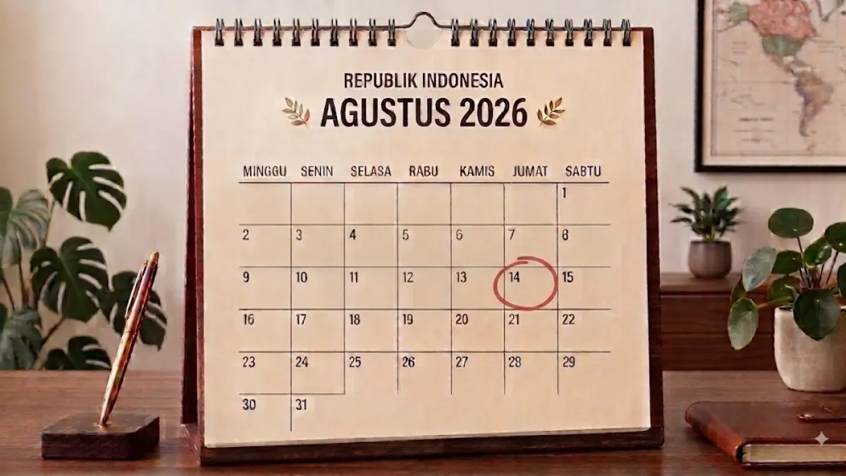 Tanggal 14 Agustus 2026. (AI generated)