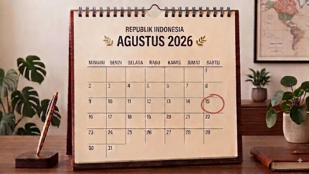 Tanggal 15 Agustus 2026. (AI generated)