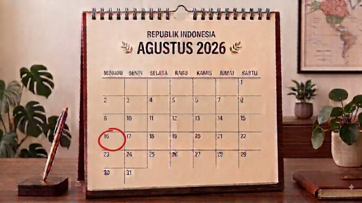 Tanggal 16 Agustus 2016. (AI generated)