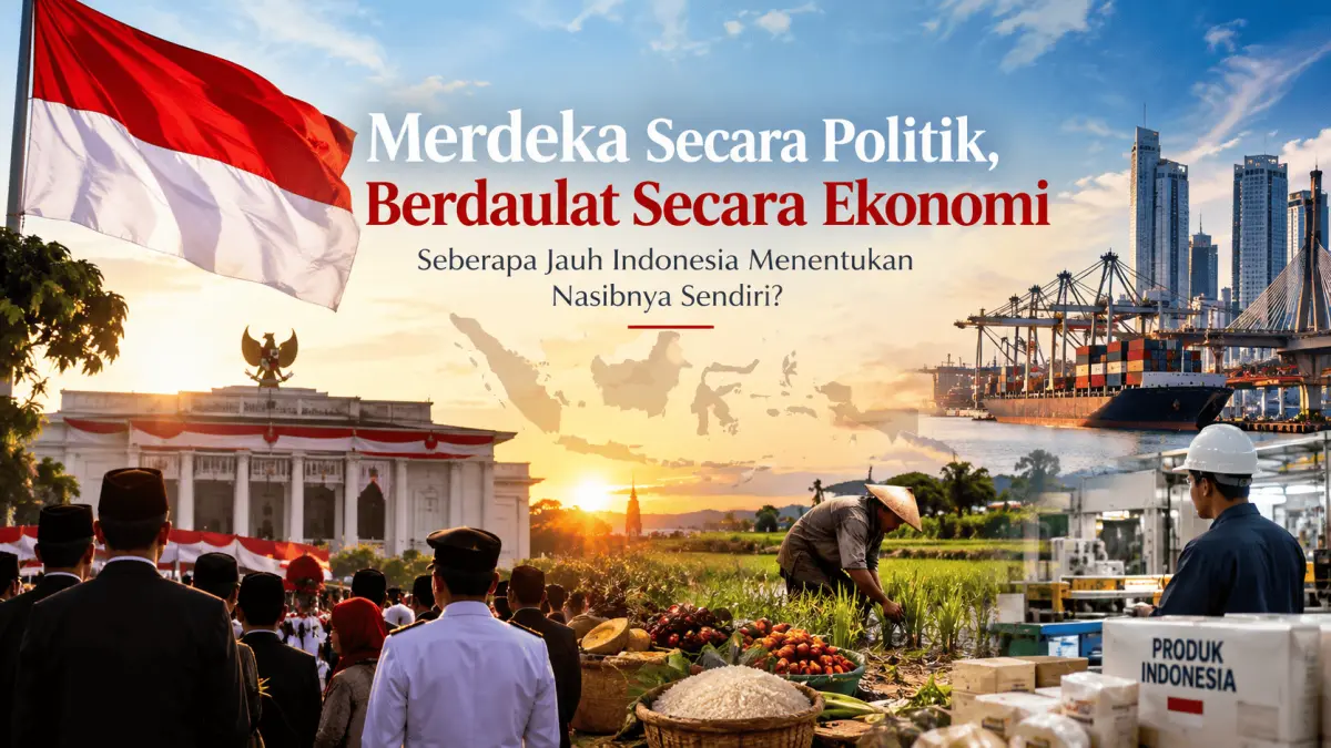 Fenomena Merdeka secara Politik dan Berdaulat Secara Ekonomi. (AI Generated)