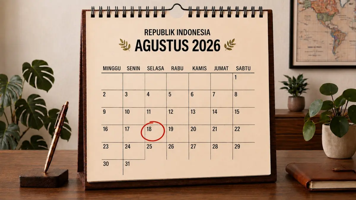 Tanggal 18 Agustus 2026. (AI generated)