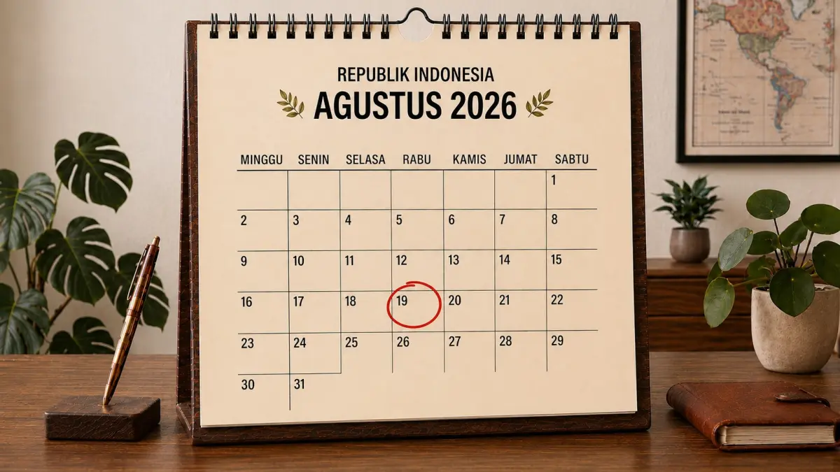Tanggal 19 Agustus 2026. (AI generated)