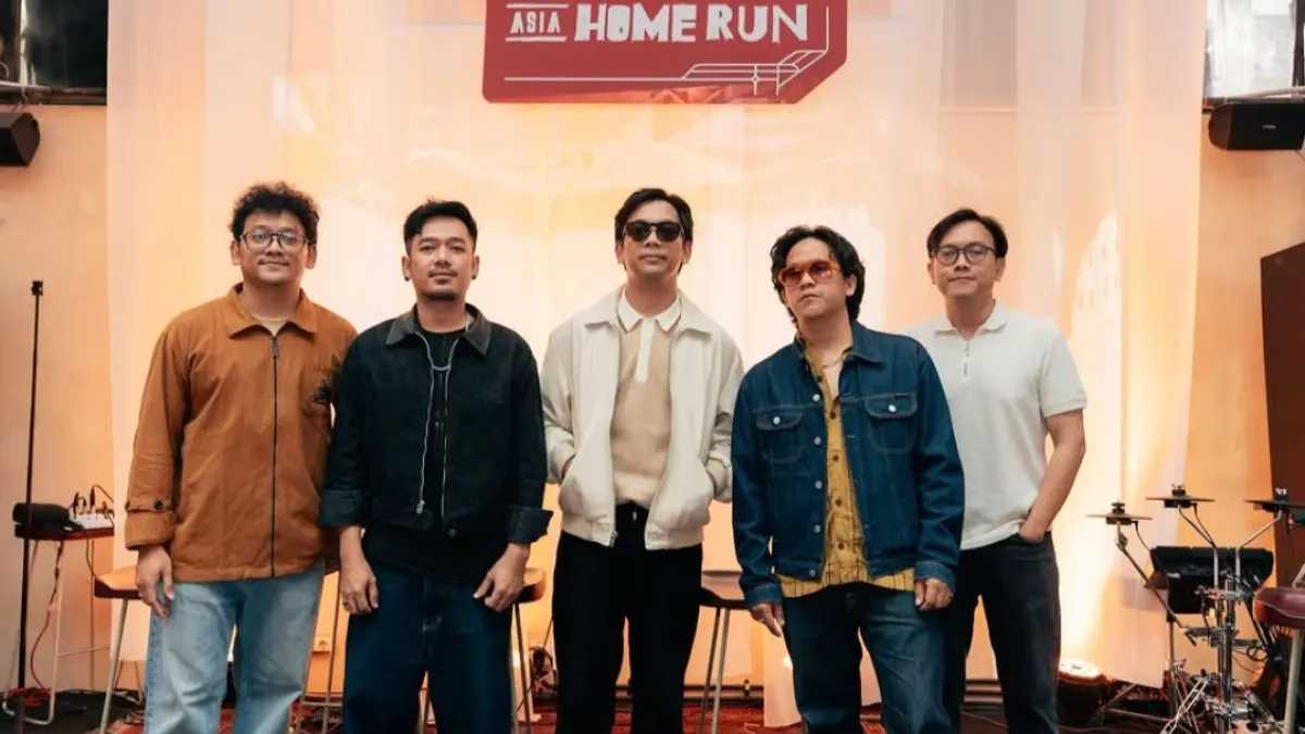 Potret foto anggota personel grup band D