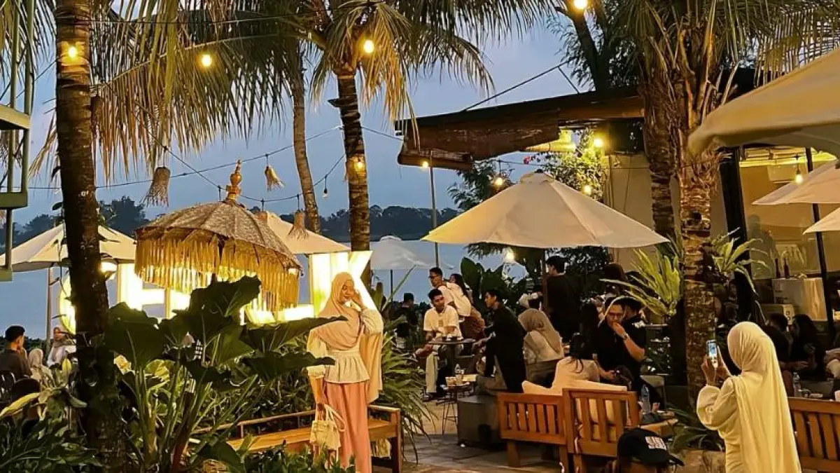 Suasana sore hari di Cengklik coffee (Tikok/@nxpin_)