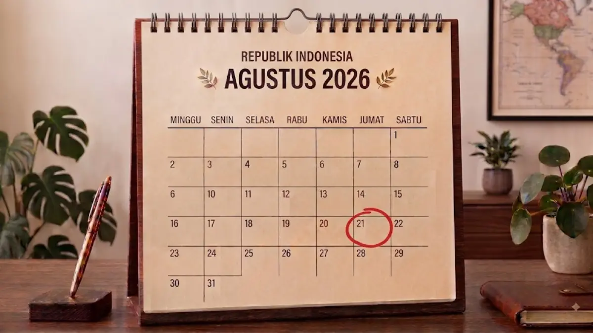 Tanggal 21 Agustus 2026. (AI generated)