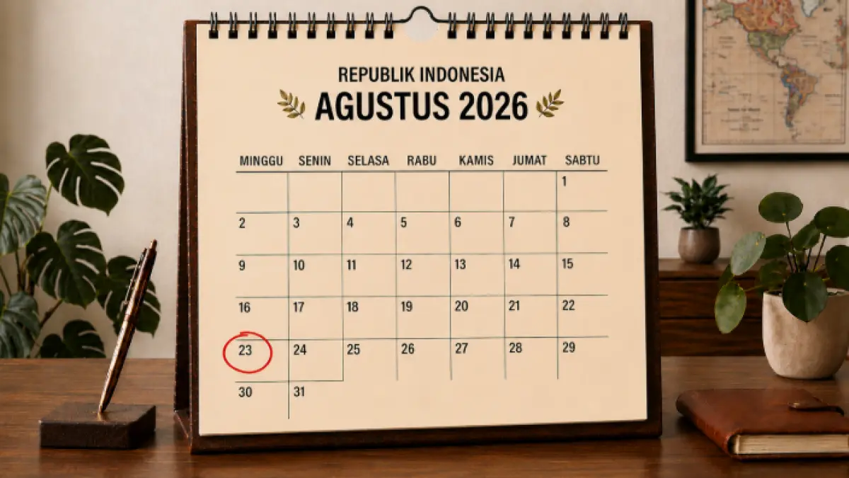Tanggal 23 Agustus 2026. (AI generated)