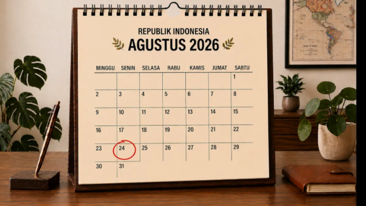 Tanggal 24 Agustus 2026. (AI generated)