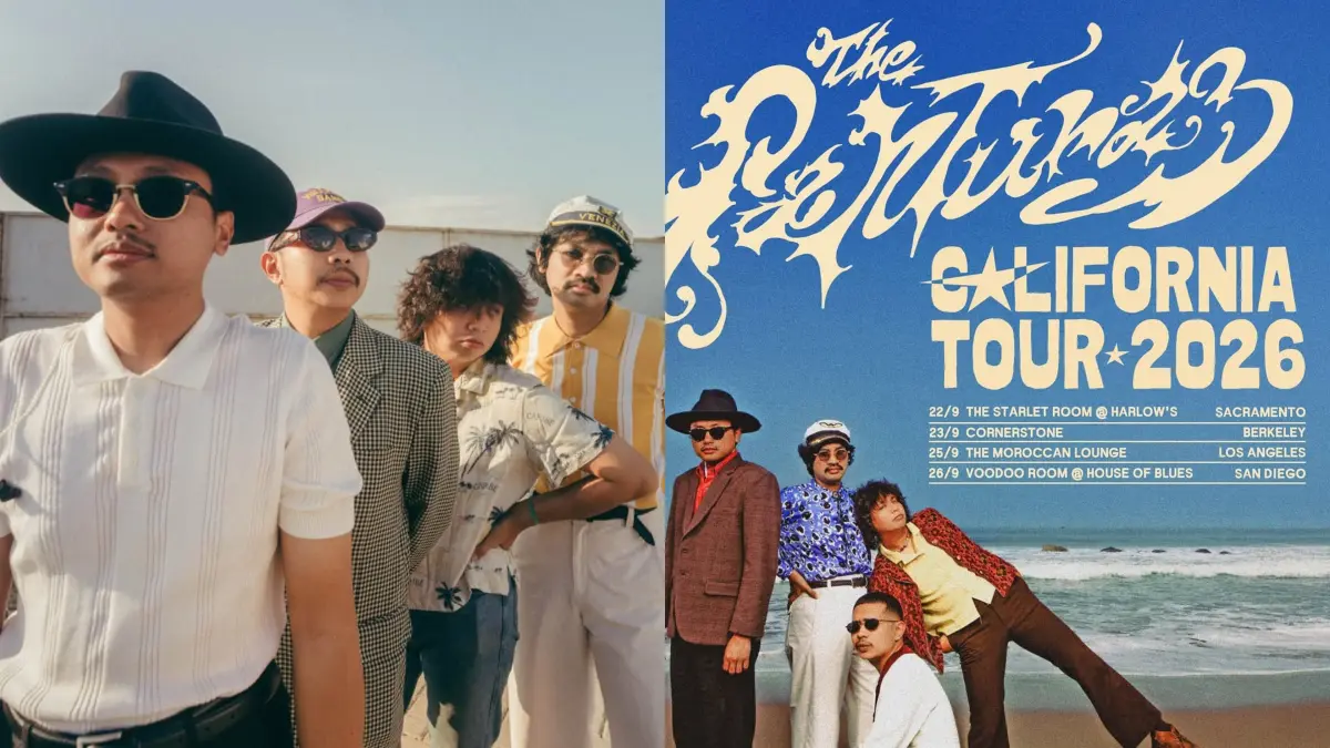Poster foto tur Amerika dari band The Panturas