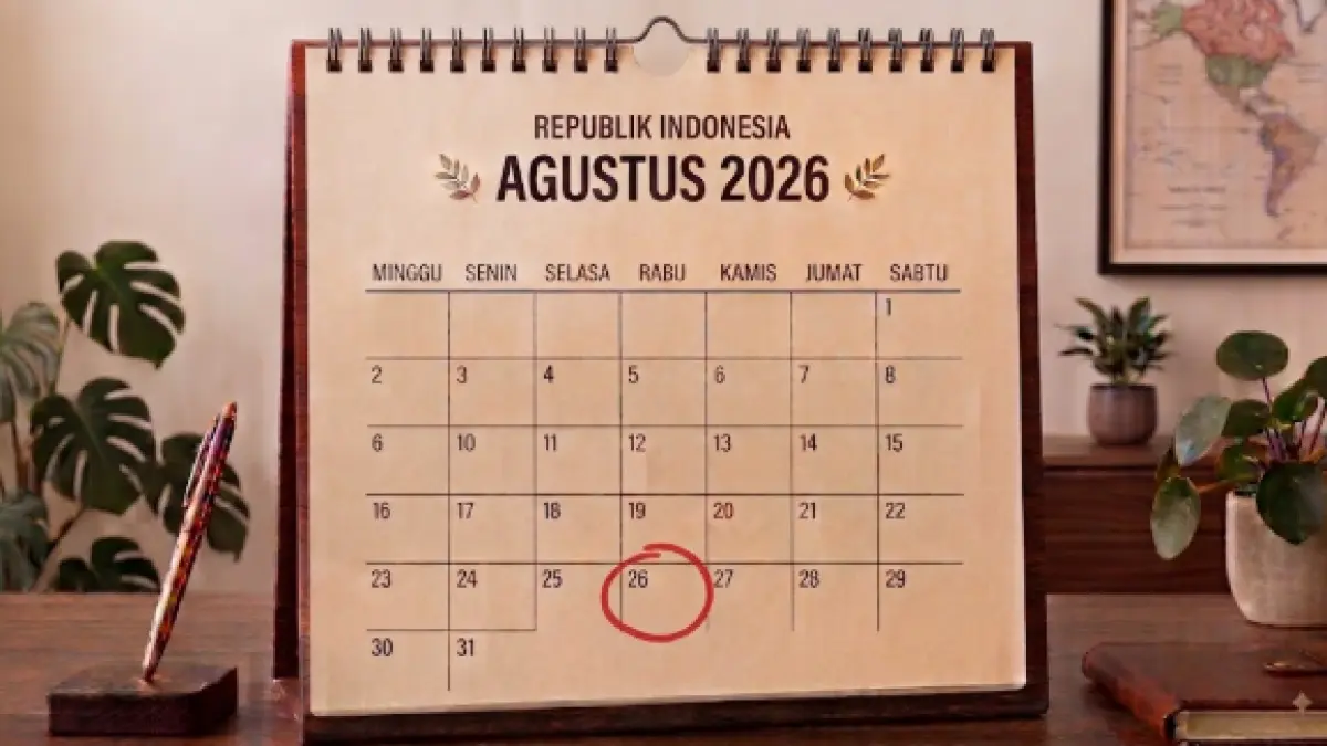 Tanggal 26 Agustus 2026. (AI generated)