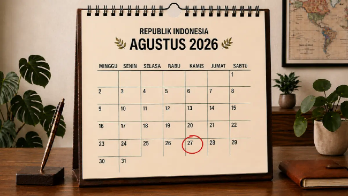 Tanggal 27 Agustus 2026. (AI generated)