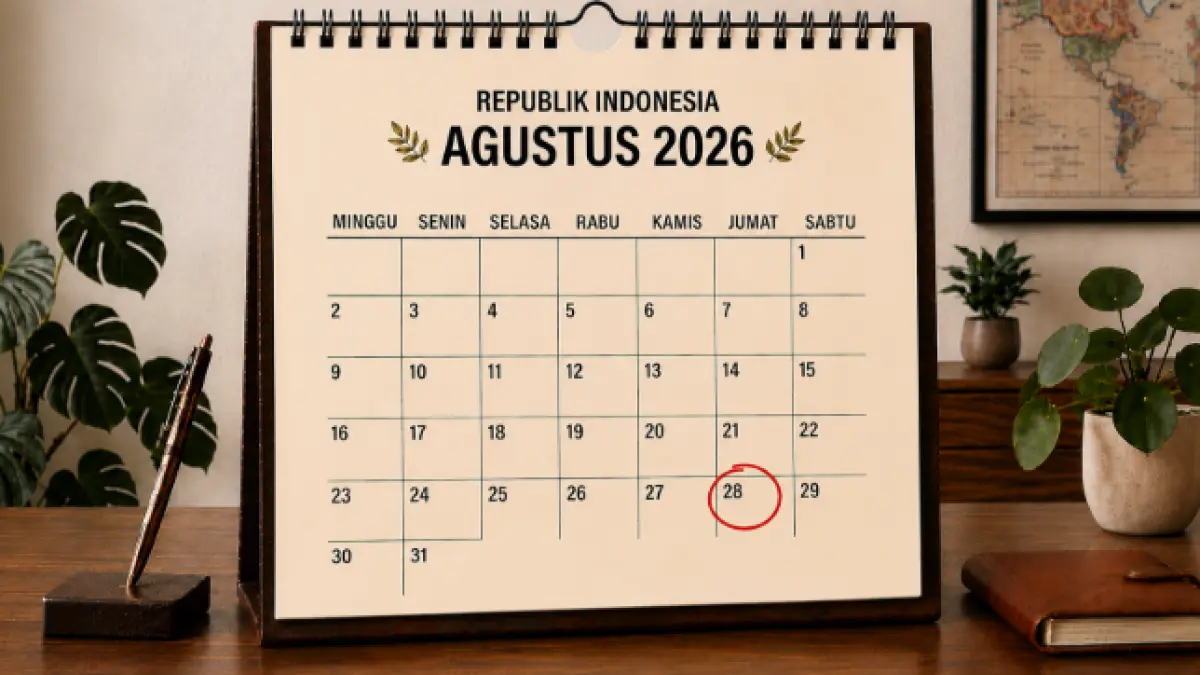 Tanggal 28 Agustus 2026. (AI generated)