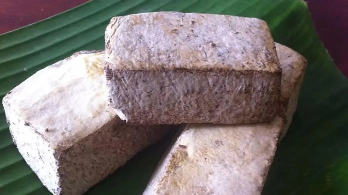 Tempe bongkrek berbahan dasar ampas kelapa.(Delinutri)