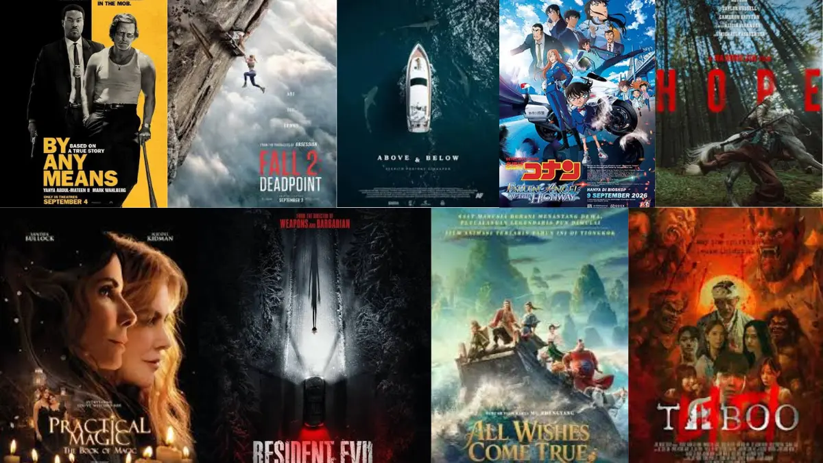 Bioskop Indonesia menghadirkan film luar negeri sepanjang September 2026.